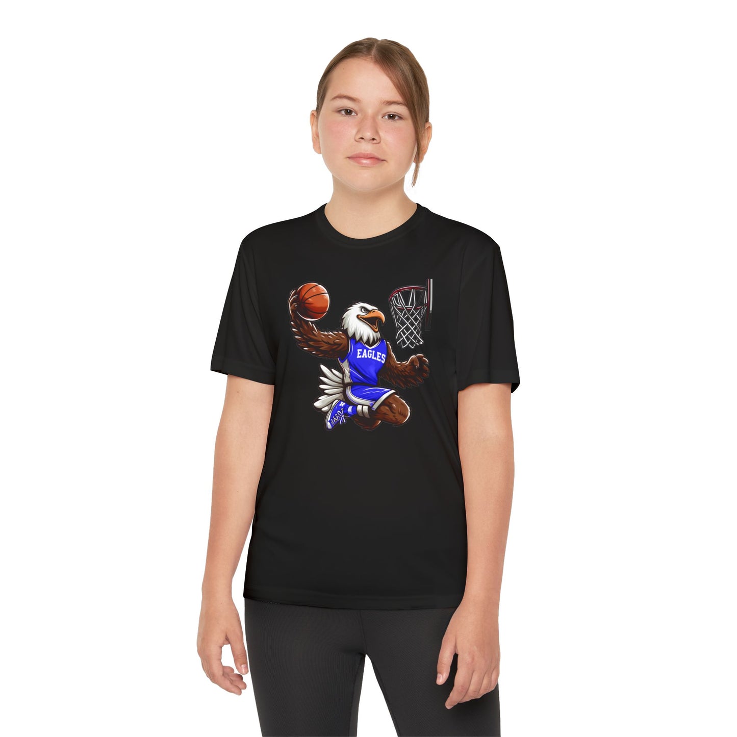 Youth Performance "Eagle Basketball Player" Tee