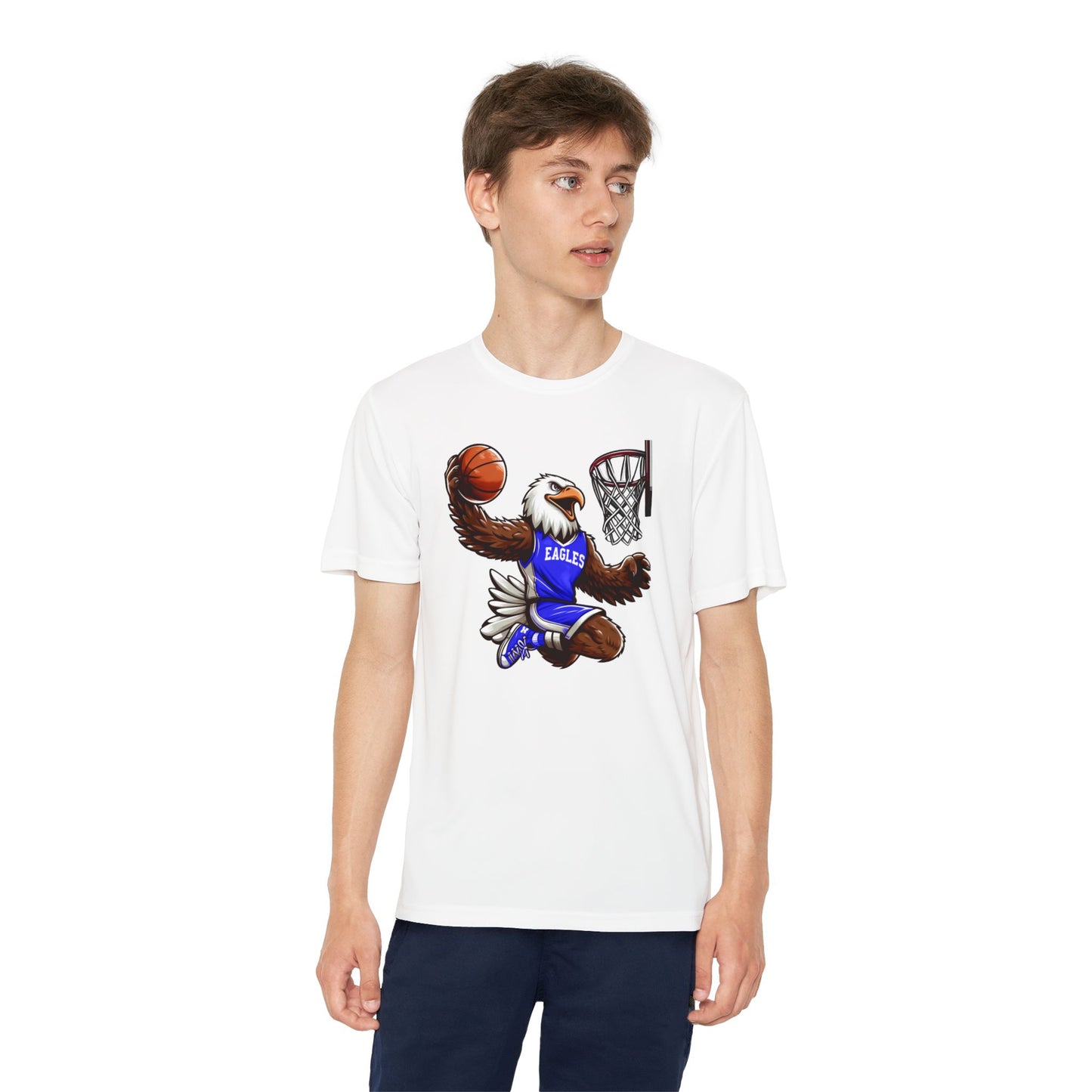 Youth Performance "Eagle Basketball Player" Tee