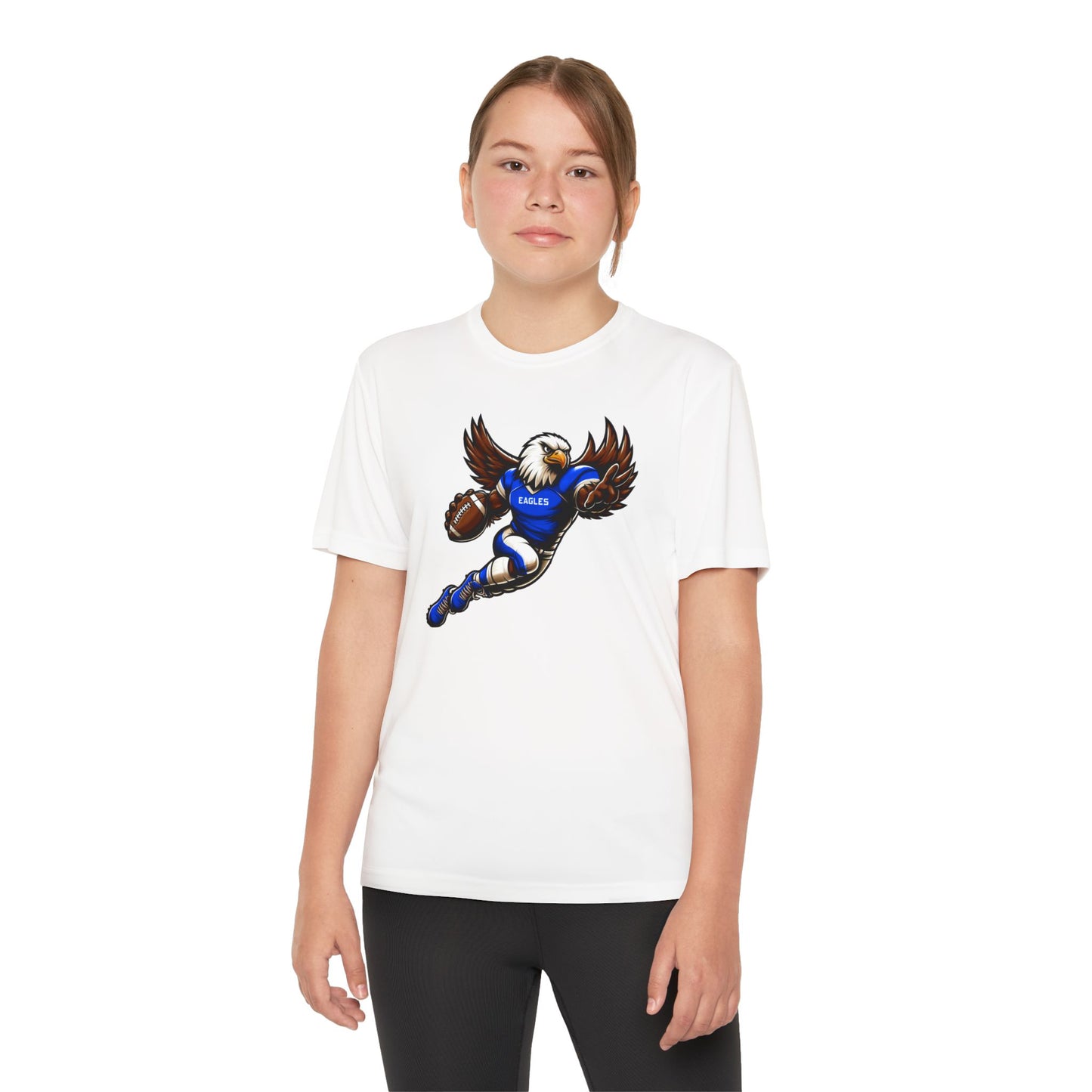 Youth Performance "Football Player Eagle" Tee