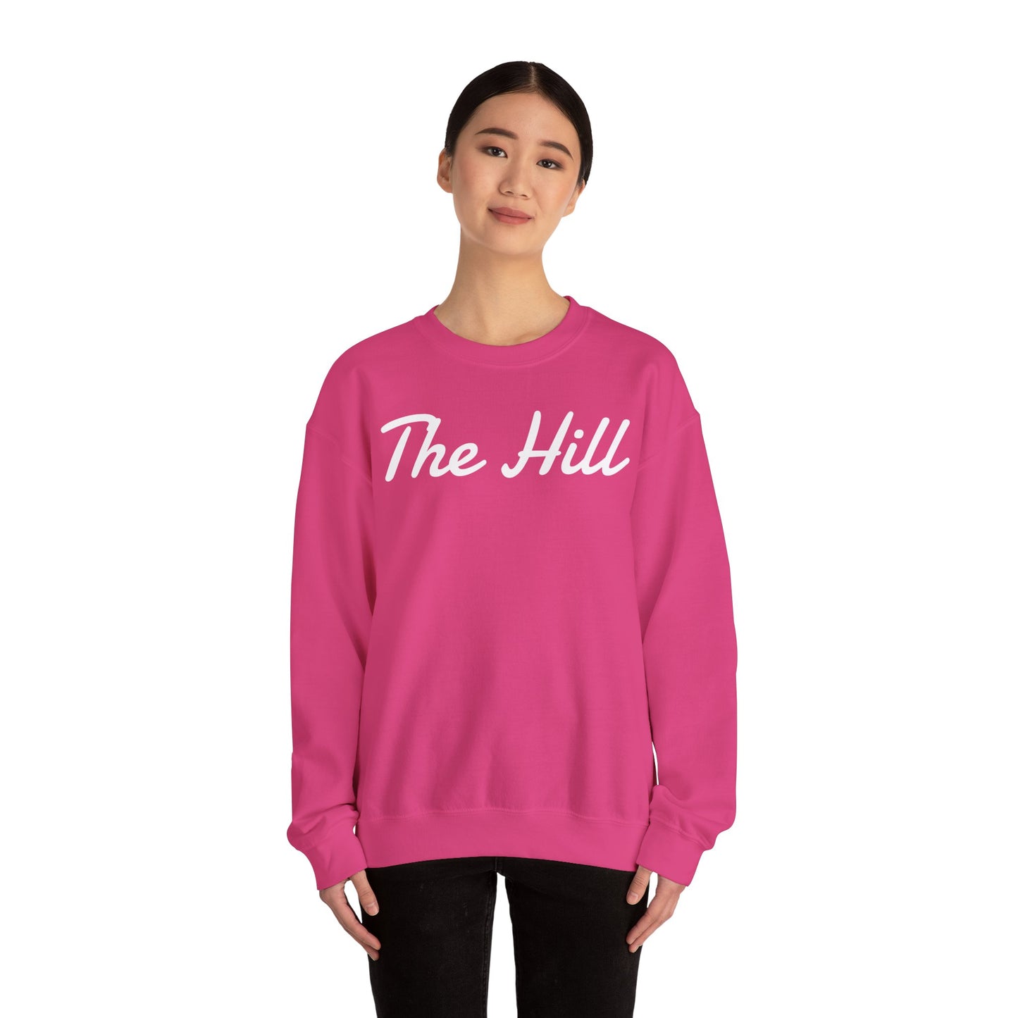 Embroidered "The Hill" Crewneck Sweatshirt