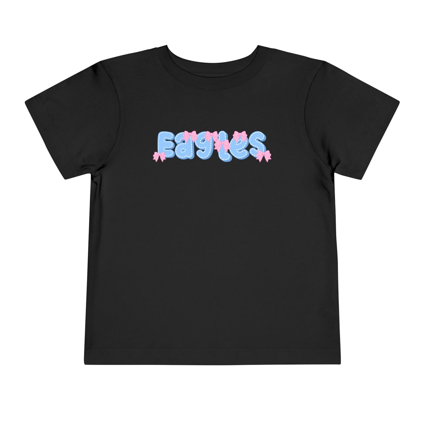 Toddler "Eagles Bow Letter" Tee