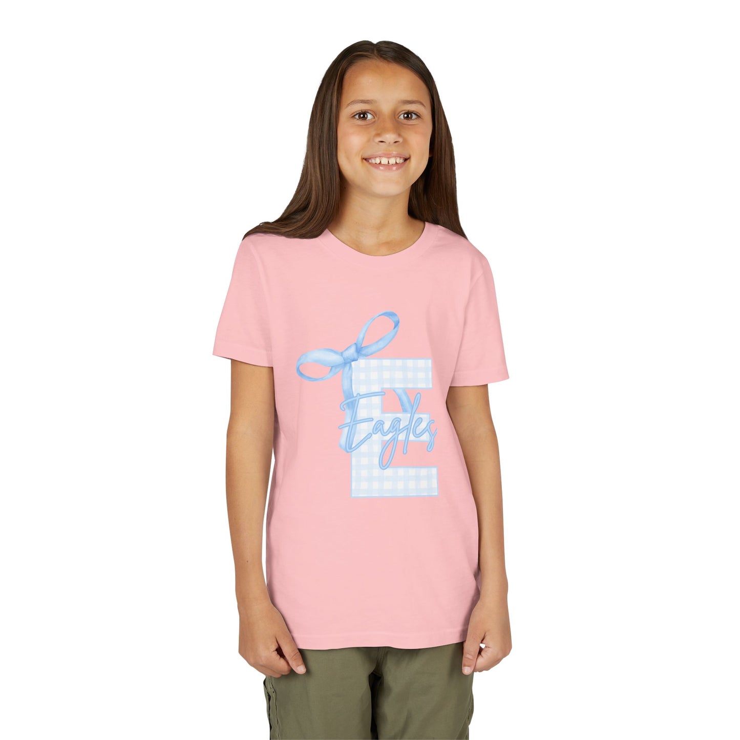 Youth "E Eagles Bow" Tee