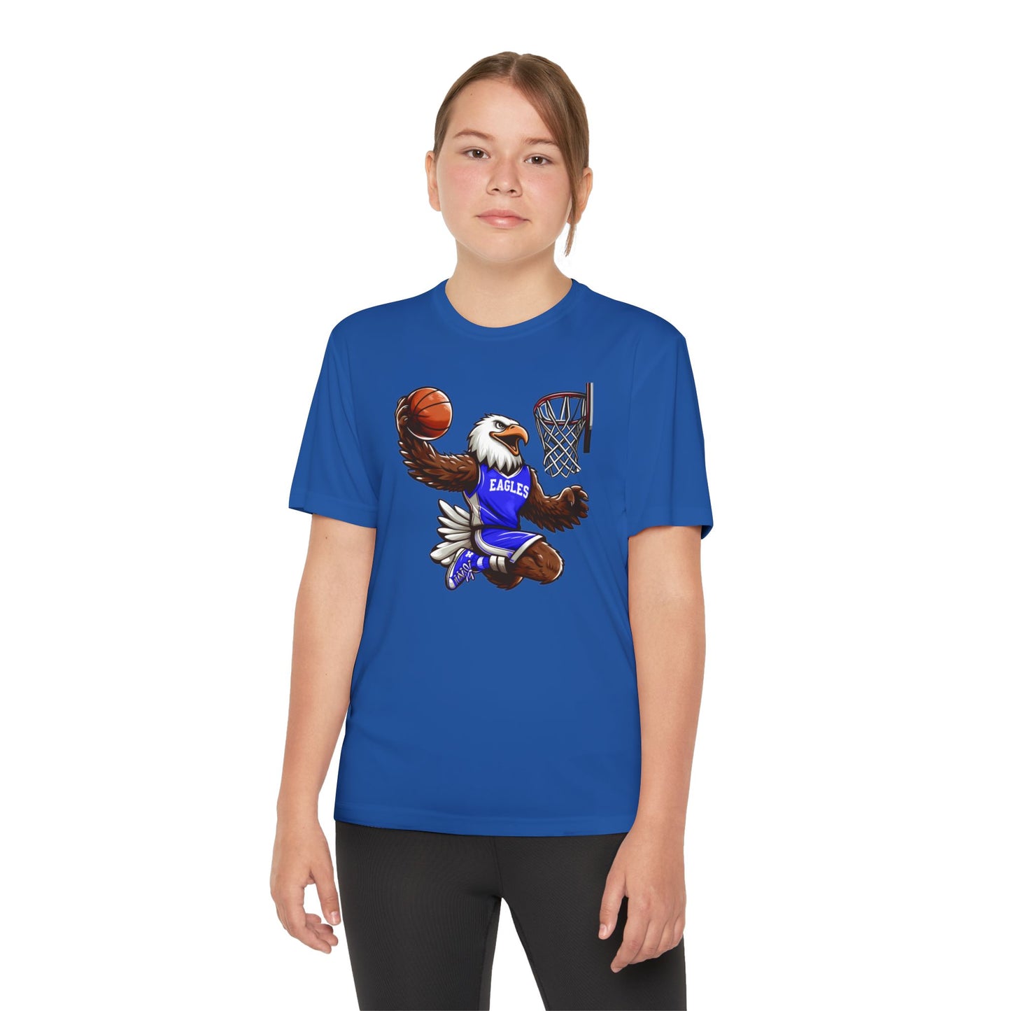 Youth Performance "Eagle Basketball Player" Tee
