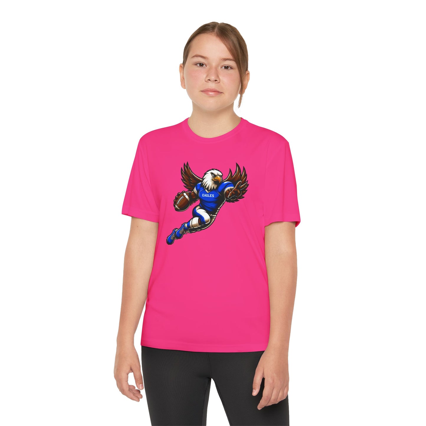 Youth Performance "Football Player Eagle" Tee