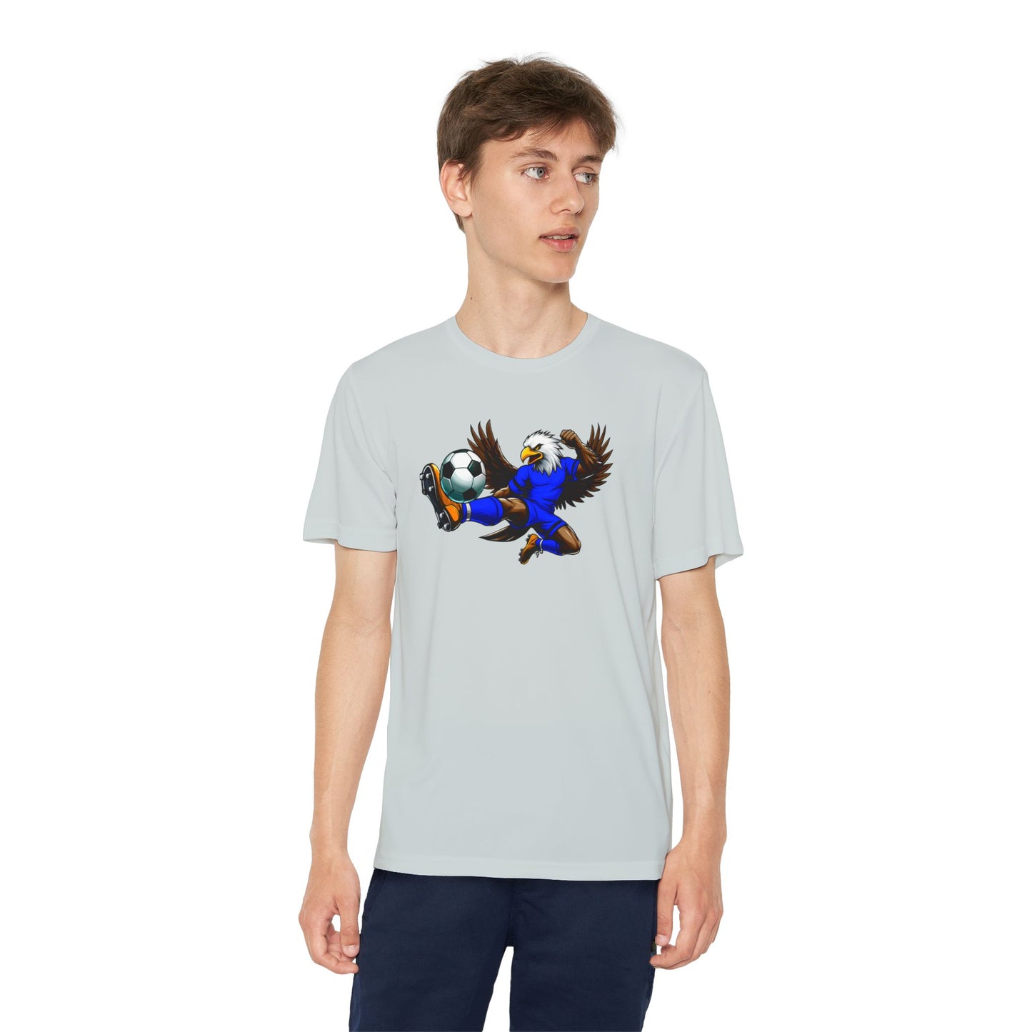 Youth Performance "Eagle Soccer Player" Tee