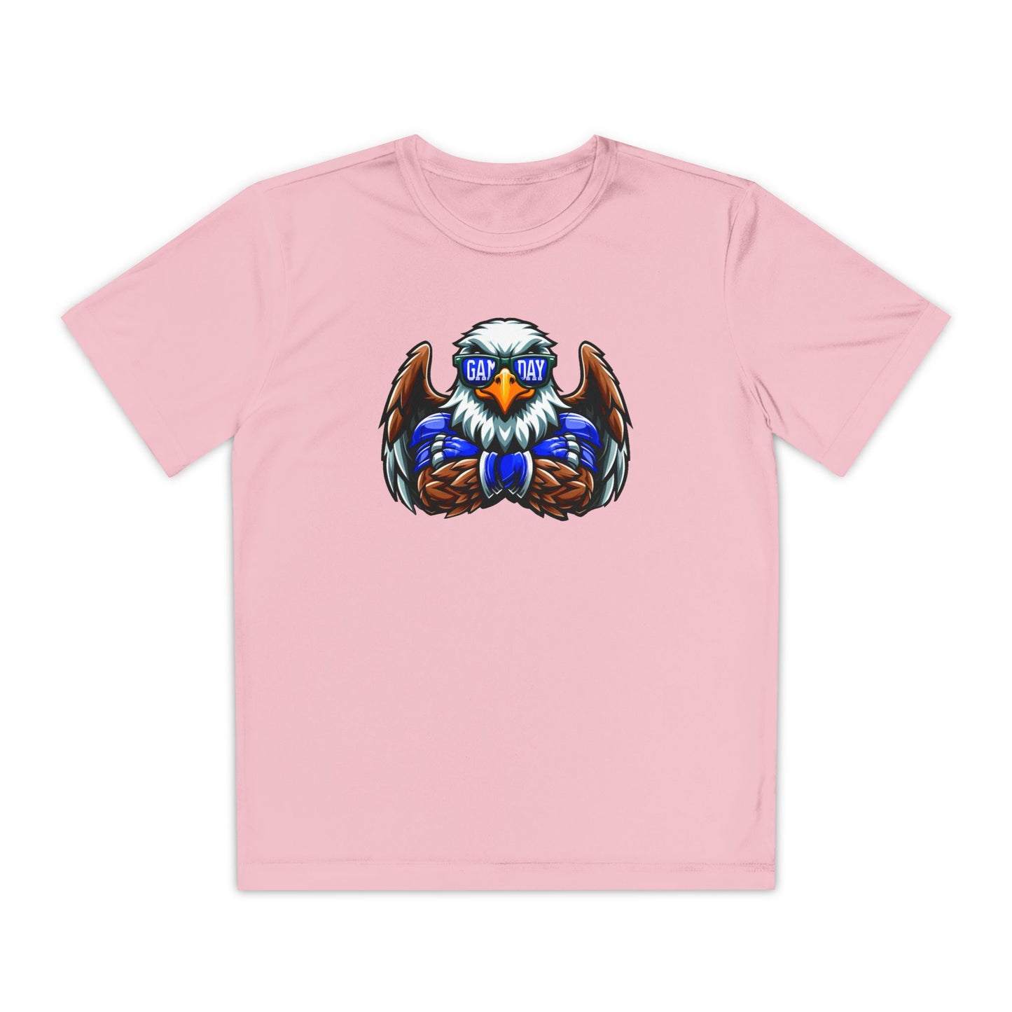 Youth Performance "Eagle Game Day Glasses" Tee