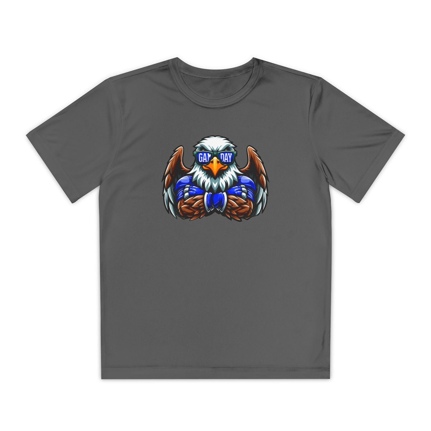 Youth Performance "Eagle Game Day Glasses" Tee