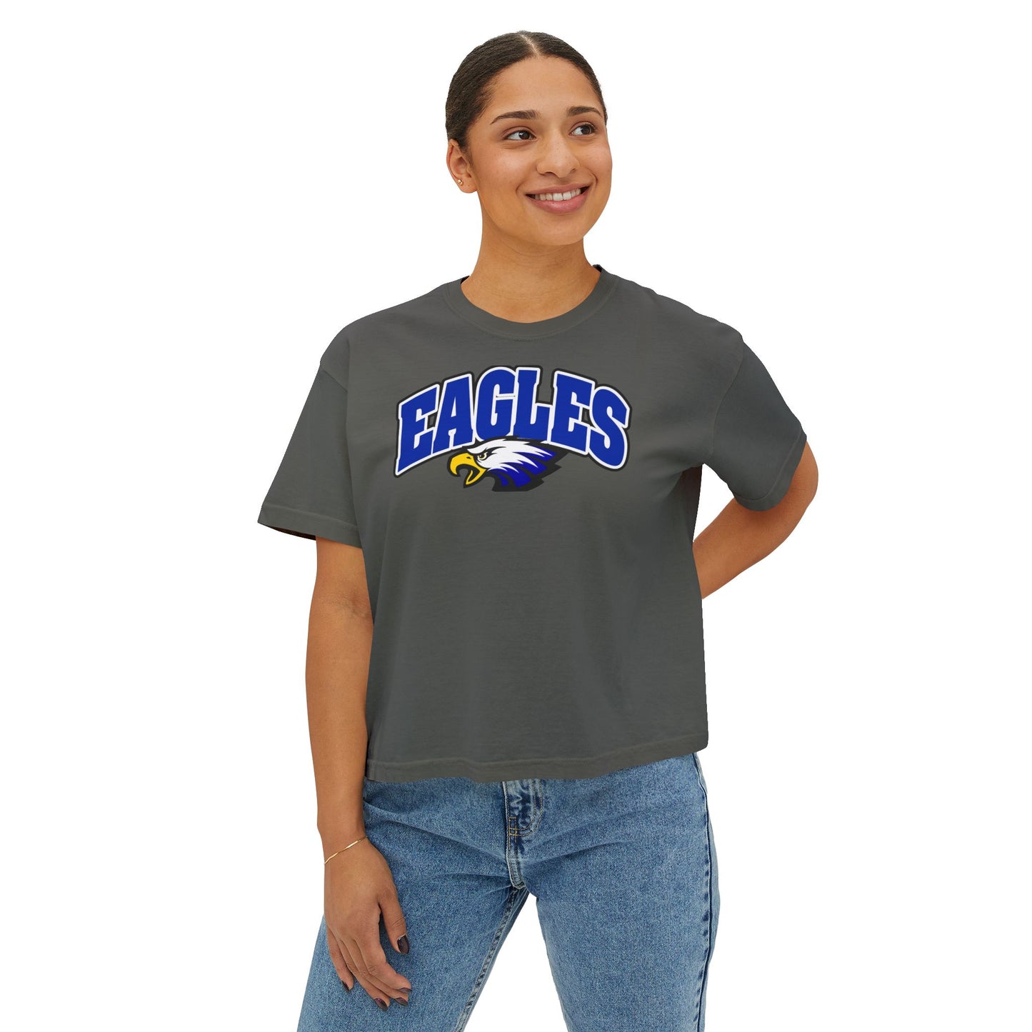 Comfort Colors Women's Boxy Eagles Tee