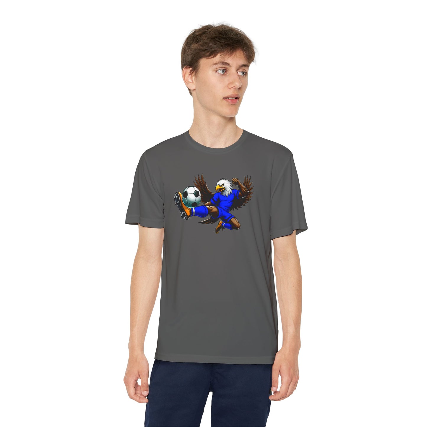 Youth Performance "Eagle Soccer Player" Tee