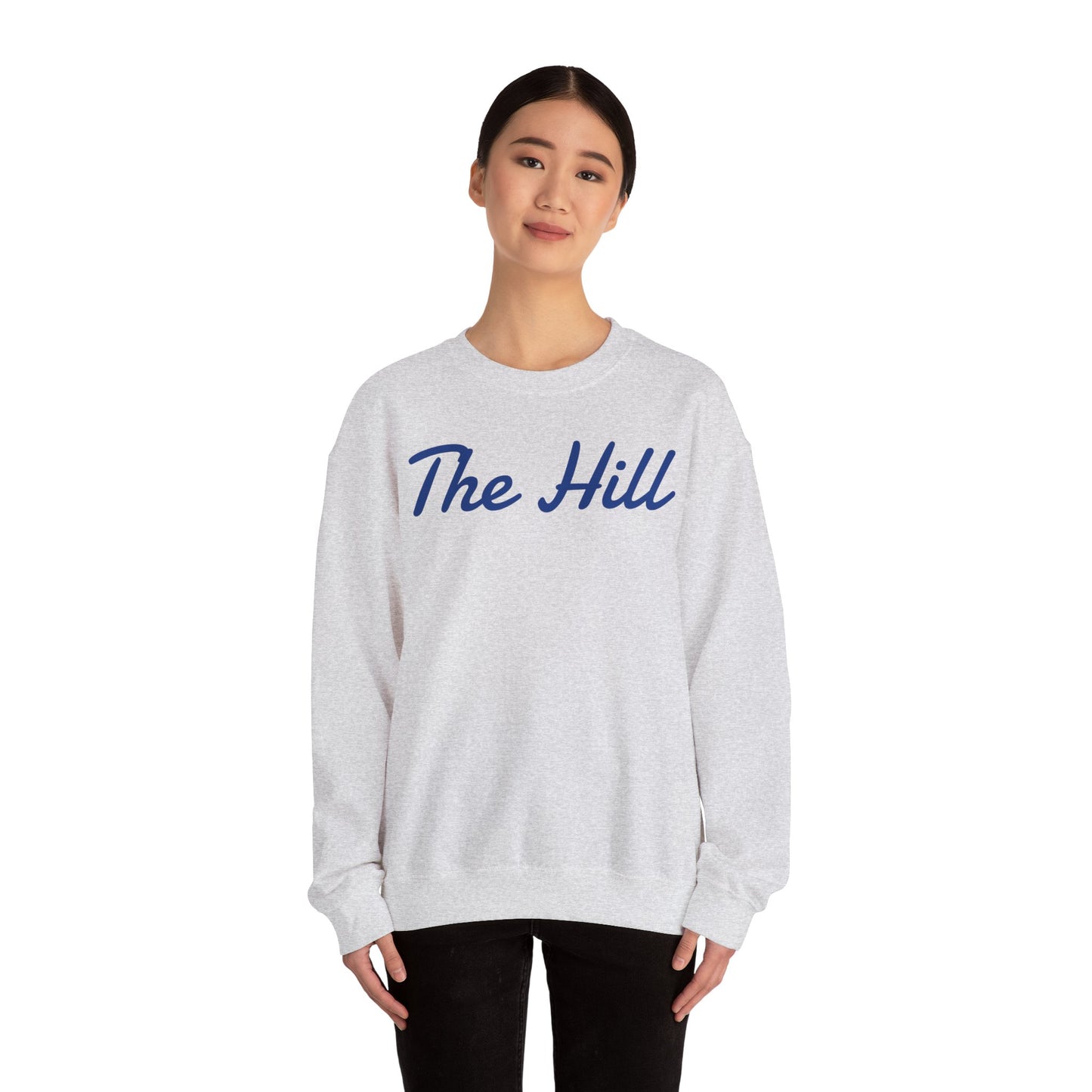 Embroidered "The Hill" Crewneck Sweatshirt