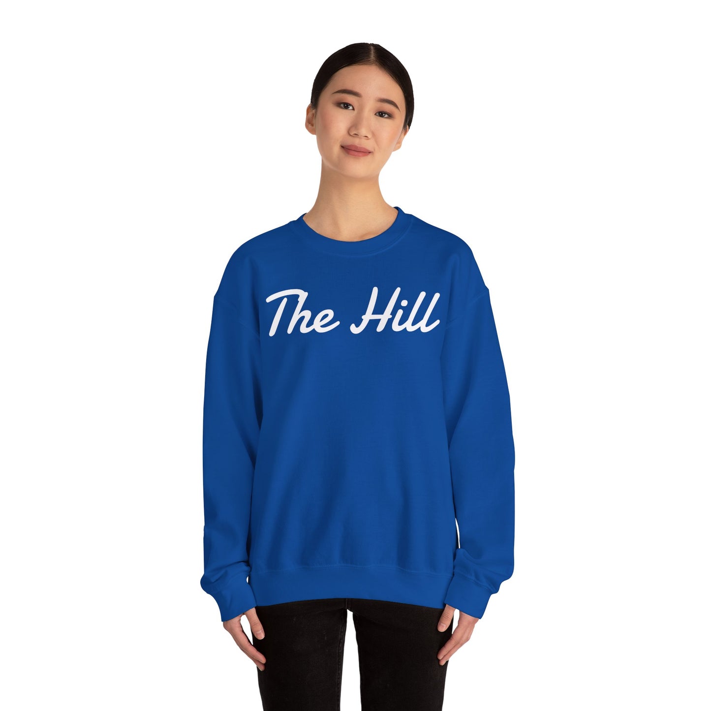 Embroidered "The Hill" Crewneck Sweatshirt