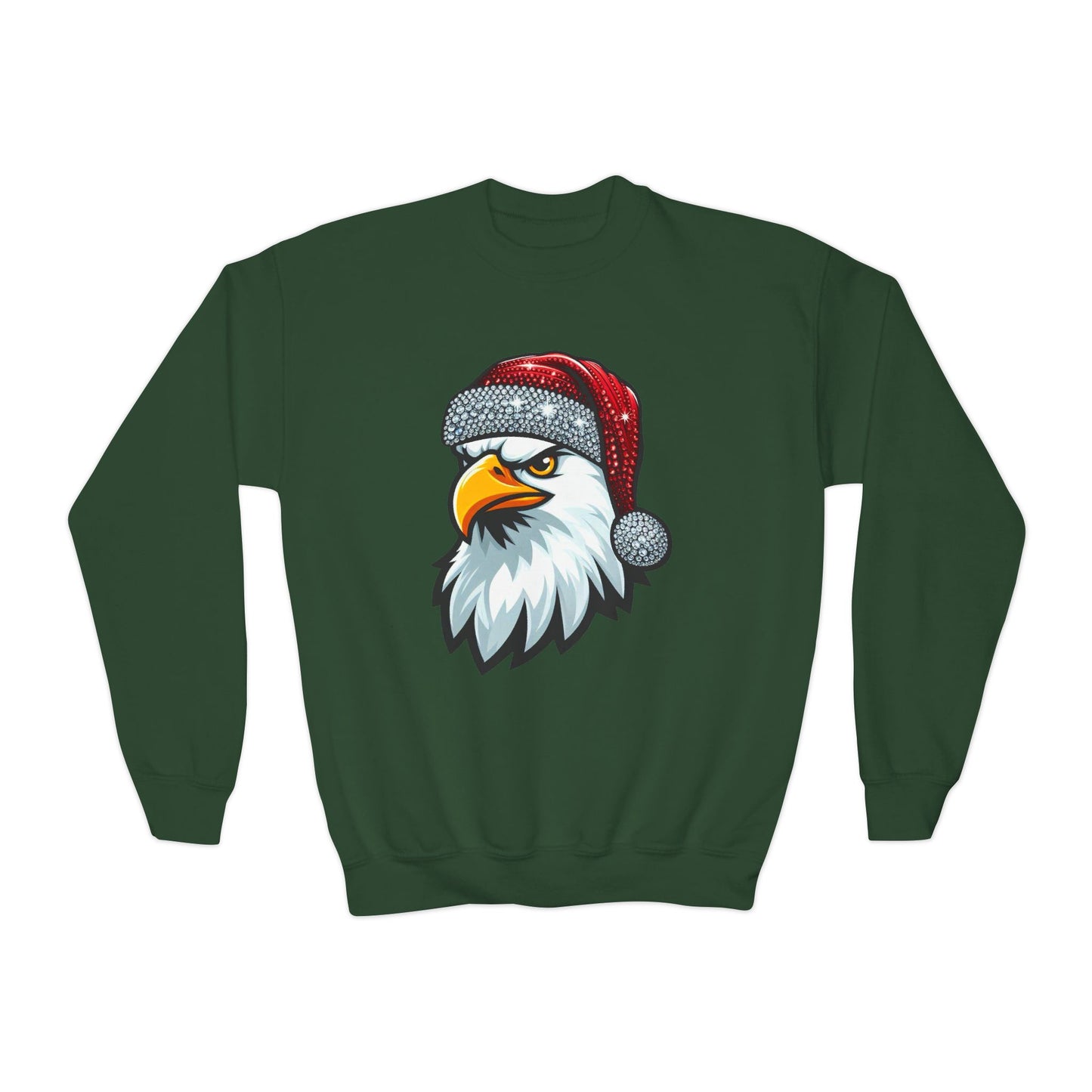 Youth "Santa Eagle" Crewneck Sweatshirt