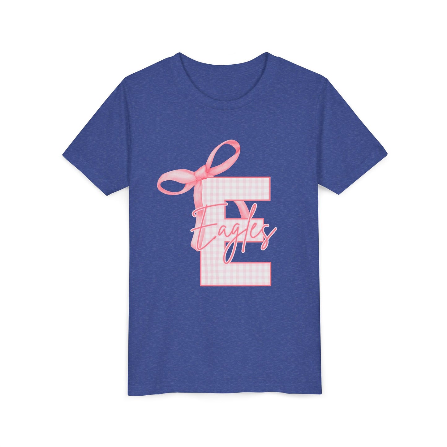 Youth "Pink E Eagles Bow" Tee