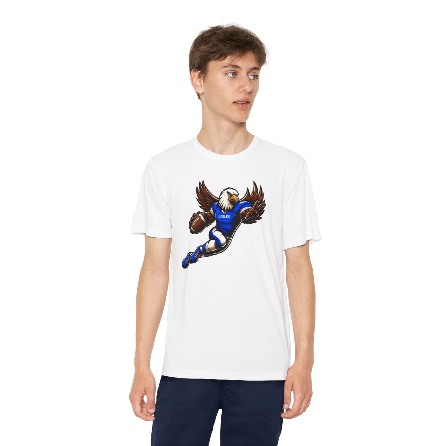 Youth Performance "Football Player Eagle" Tee