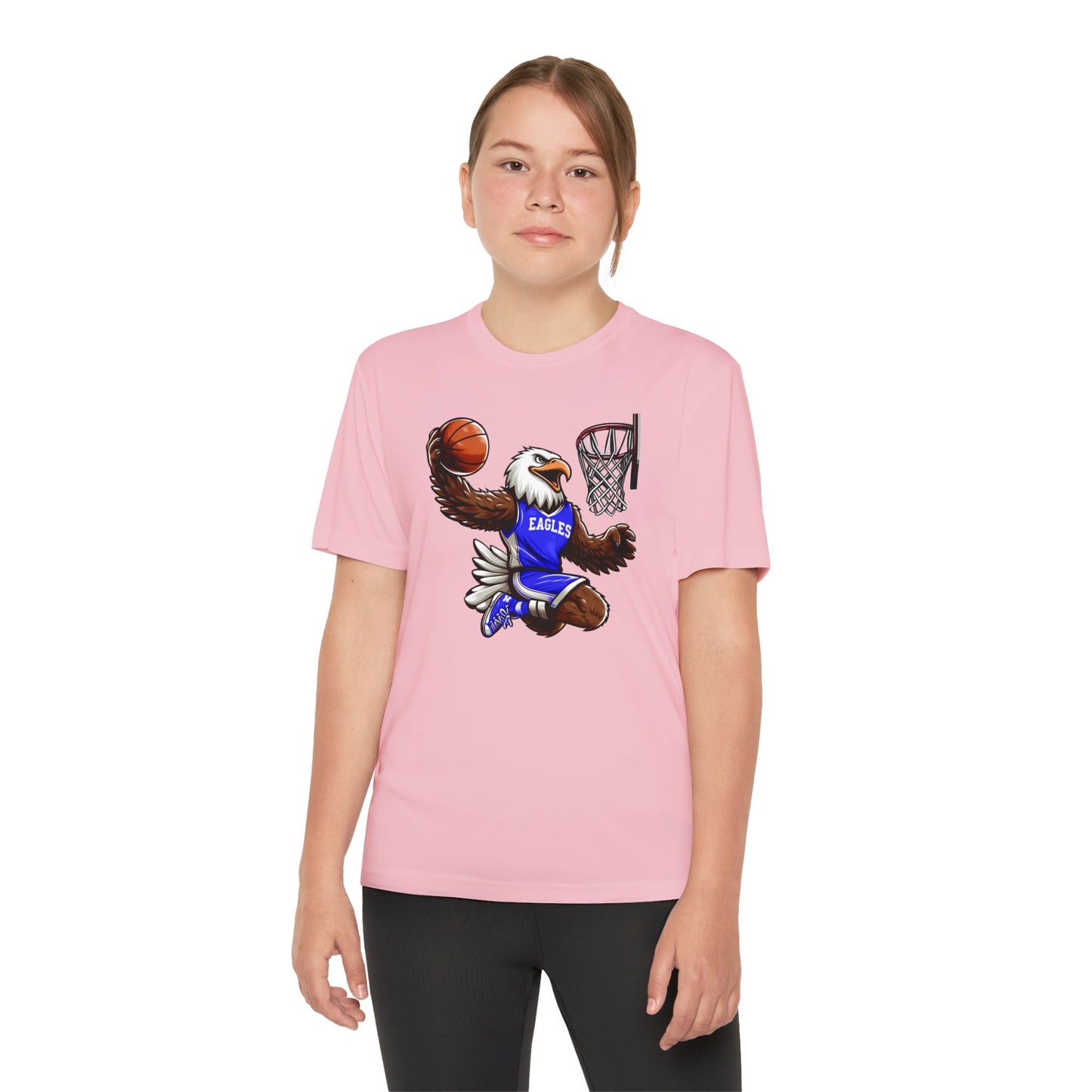 Youth Performance "Eagle Basketball Player" Tee
