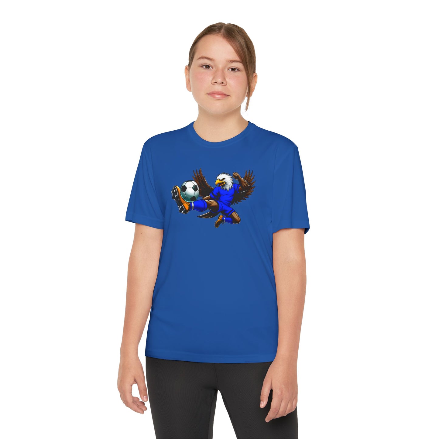 Youth Performance "Eagle Soccer Player" Tee