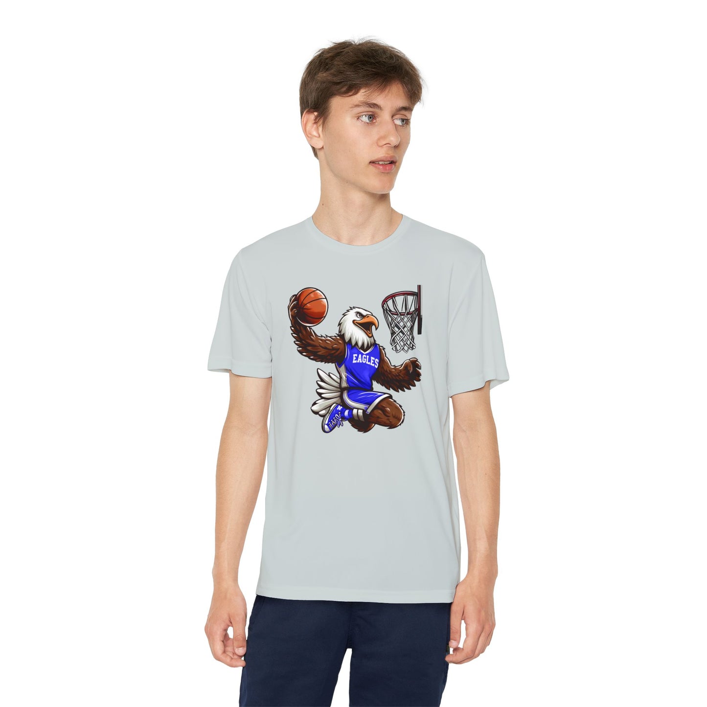 Youth Performance "Eagle Basketball Player" Tee