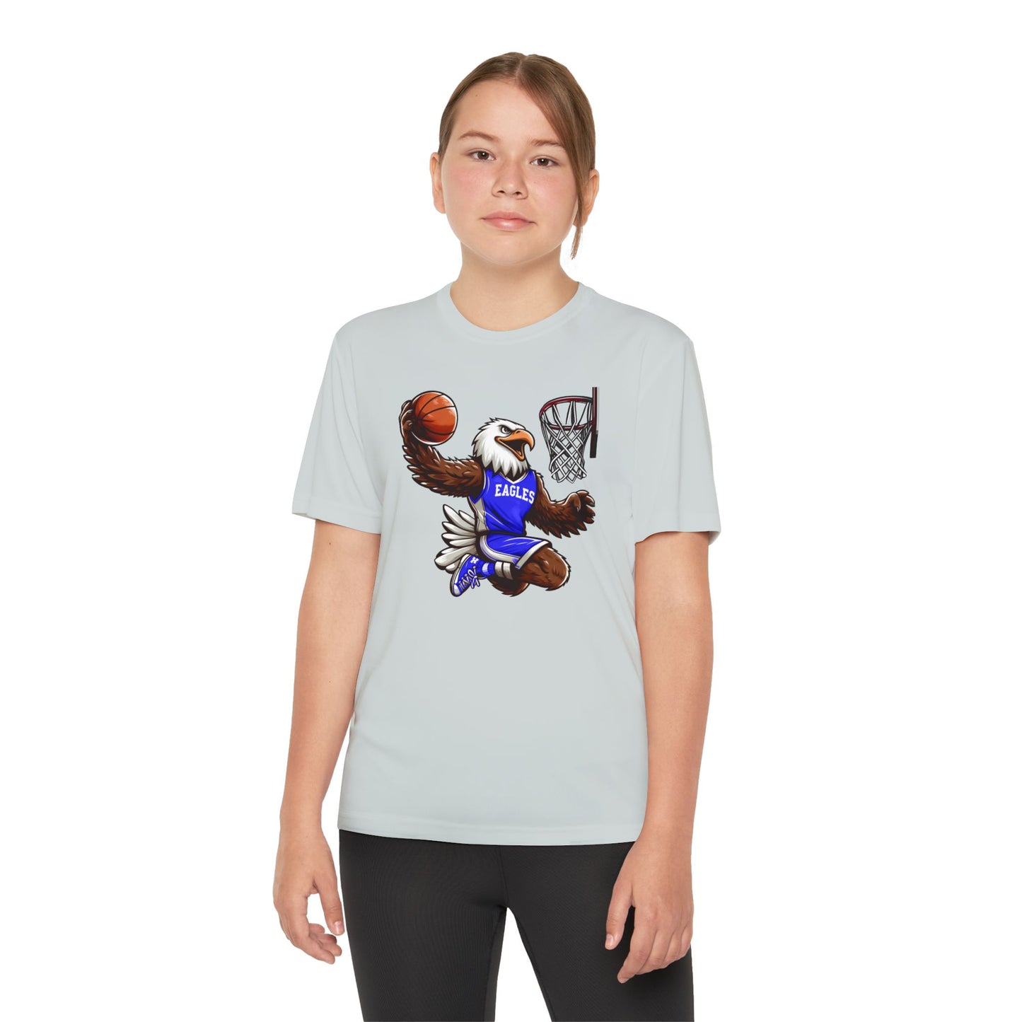 Youth Performance "Eagle Basketball Player" Tee