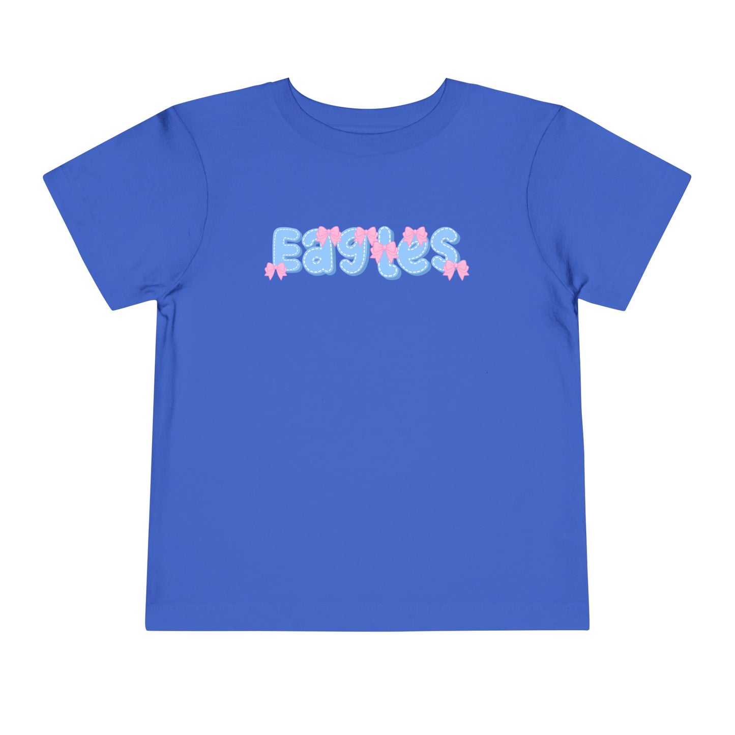Toddler "Eagles Bow Letter" Tee