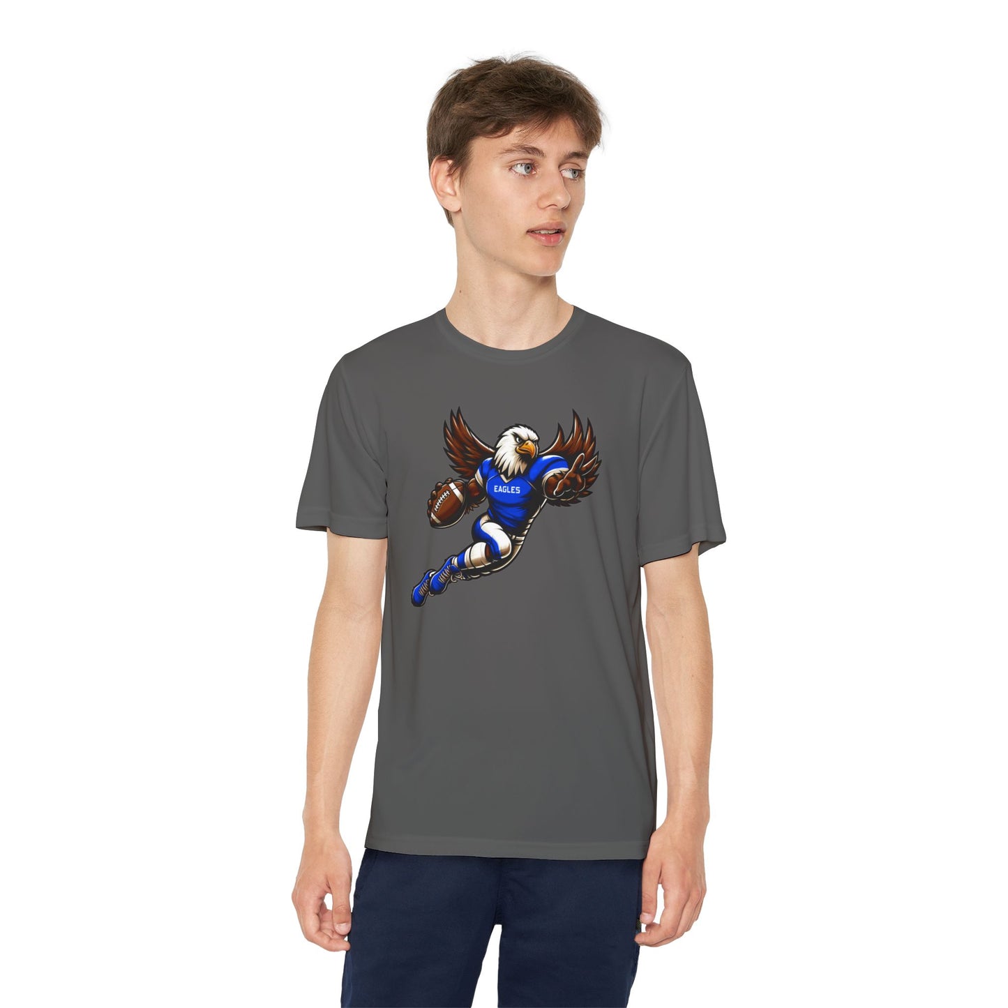 Youth Performance "Football Player Eagle" Tee