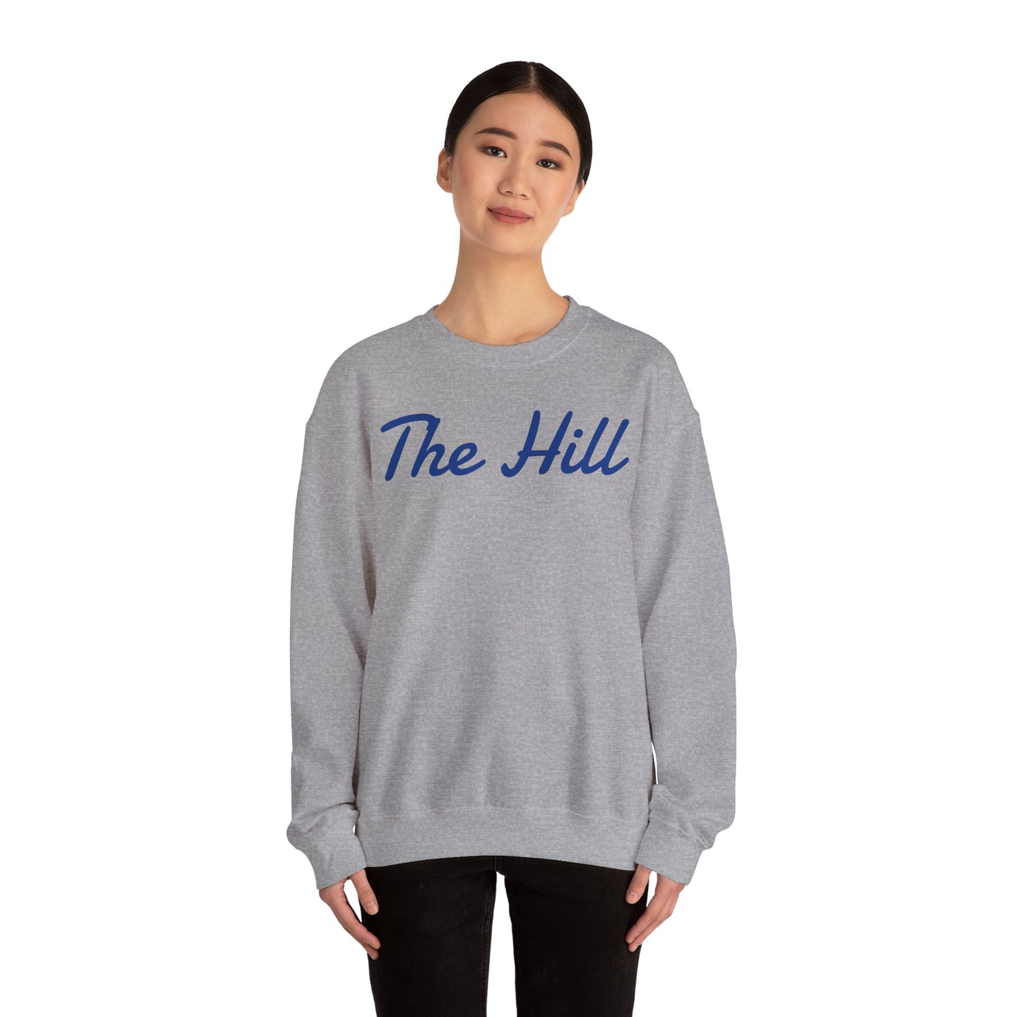 Embroidered "The Hill" Crewneck Sweatshirt