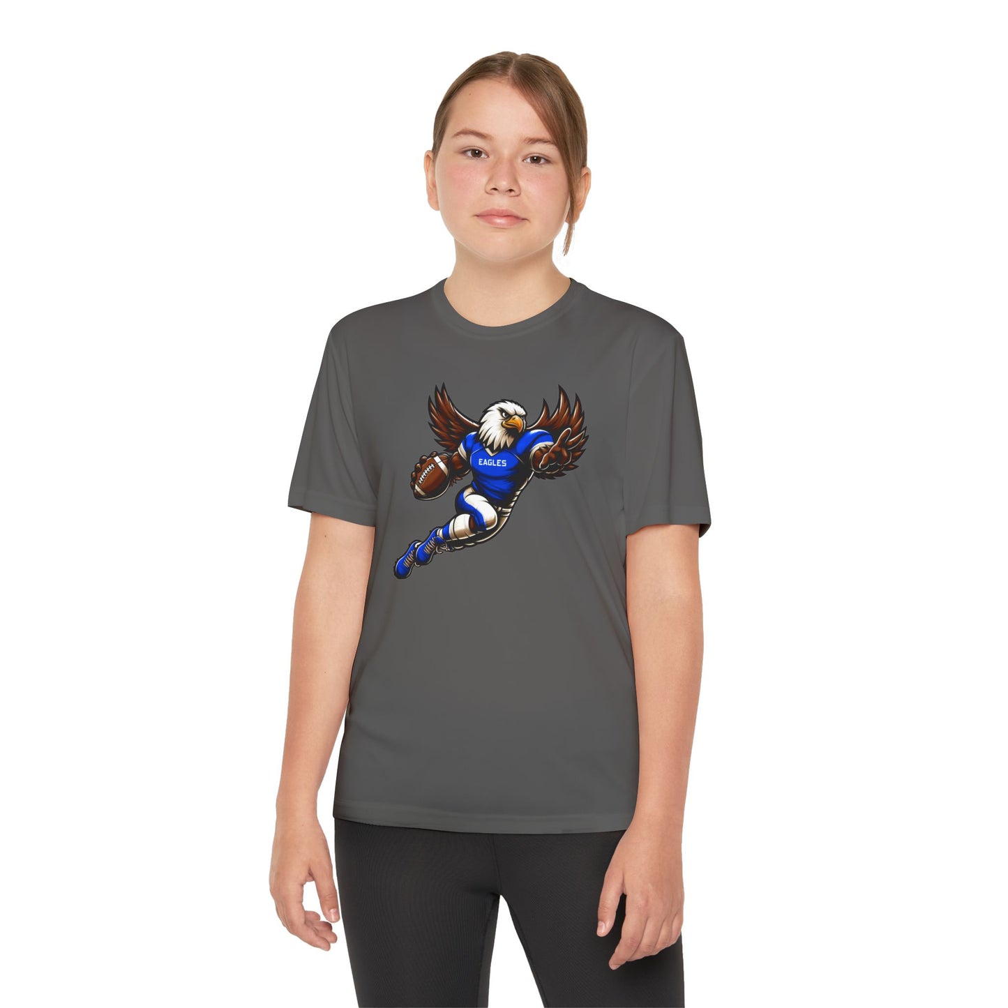 Youth Performance "Football Player Eagle" Tee