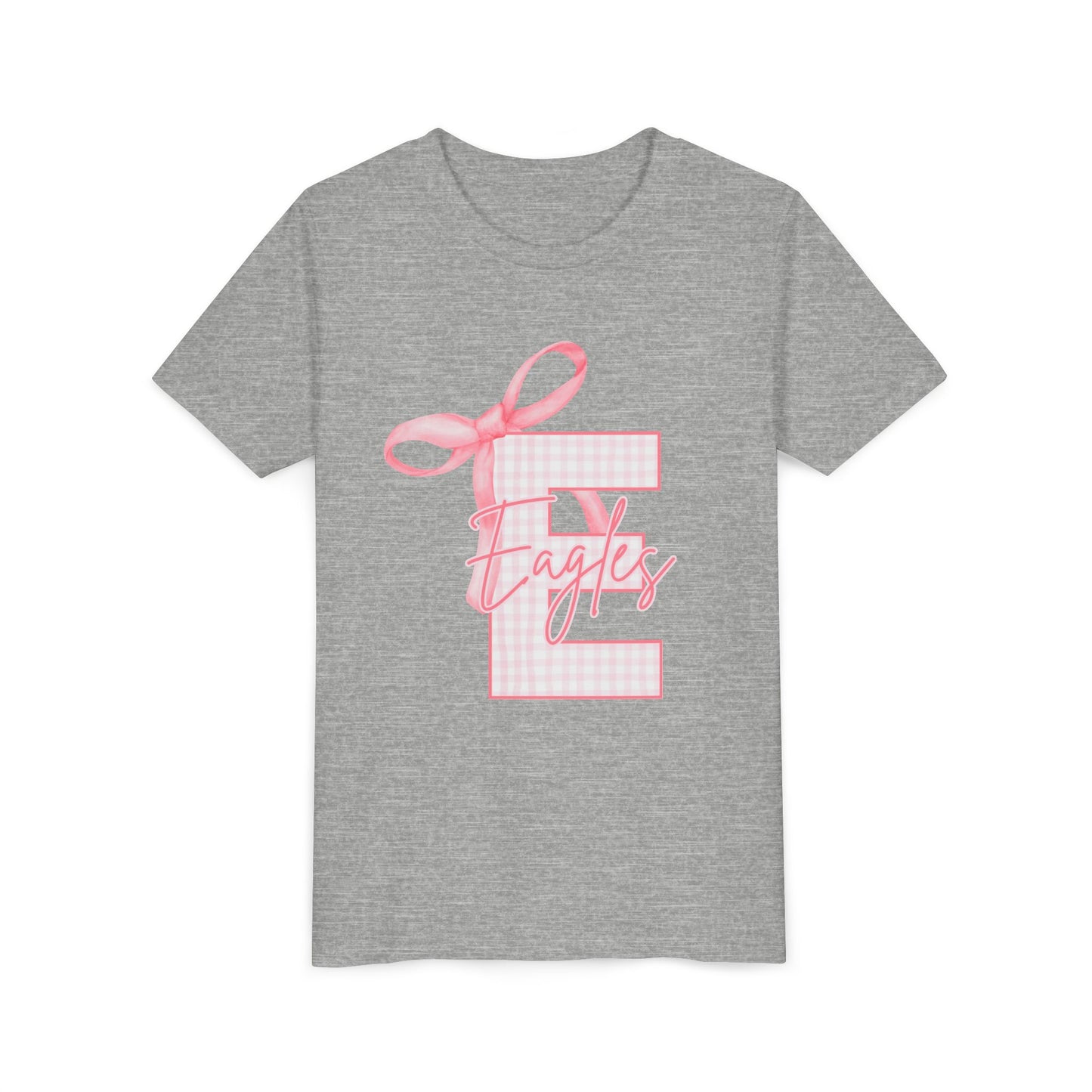 Youth "Pink E Eagles Bow" Tee