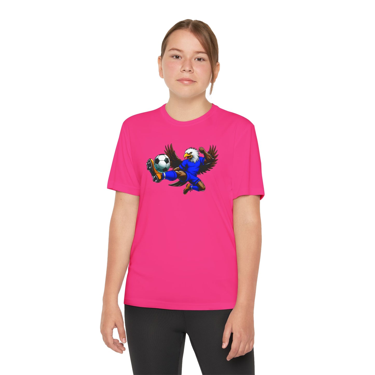 Youth Performance "Eagle Soccer Player" Tee