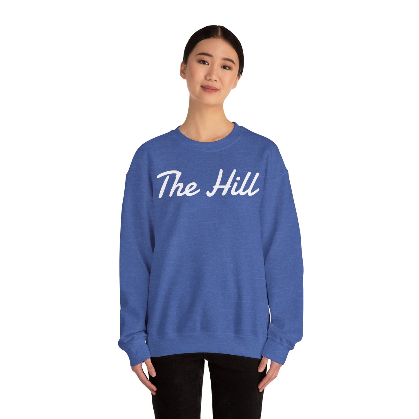 Embroidered "The Hill" Crewneck Sweatshirt