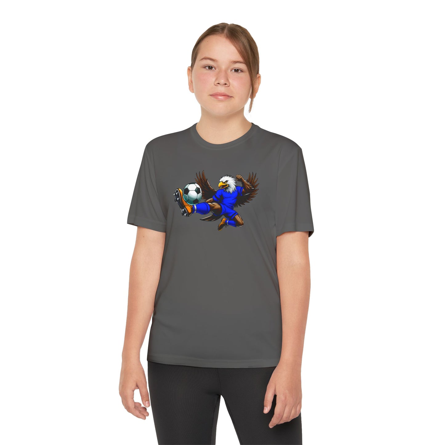 Youth Performance "Eagle Soccer Player" Tee