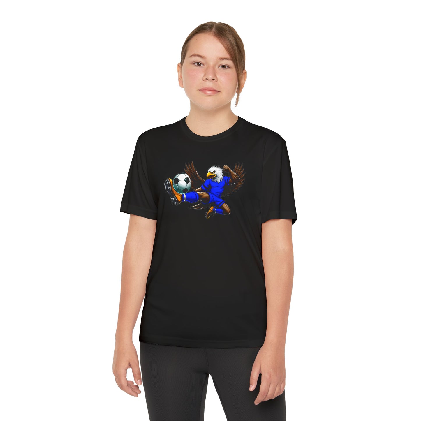 Youth Performance "Eagle Soccer Player" Tee
