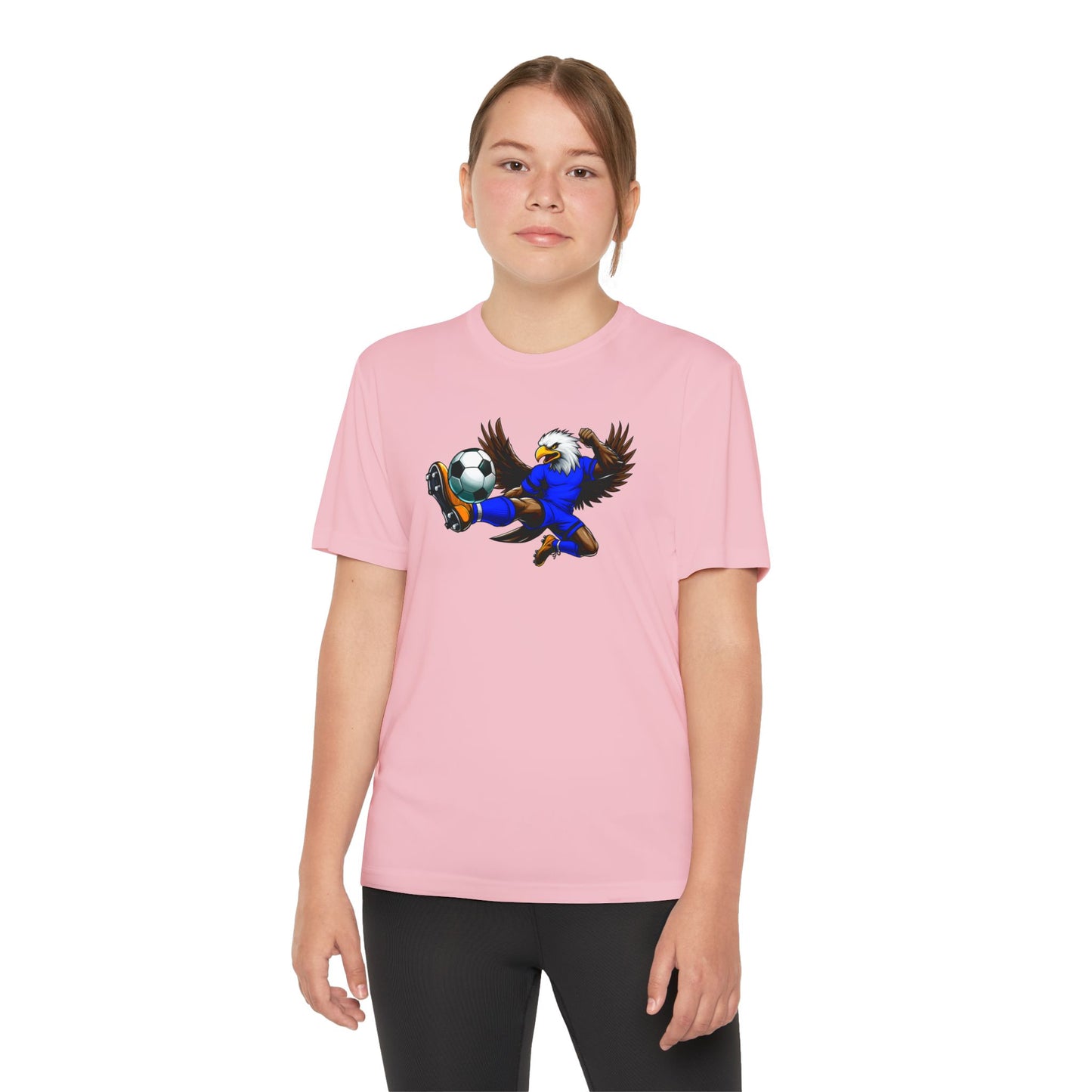 Youth Performance "Eagle Soccer Player" Tee