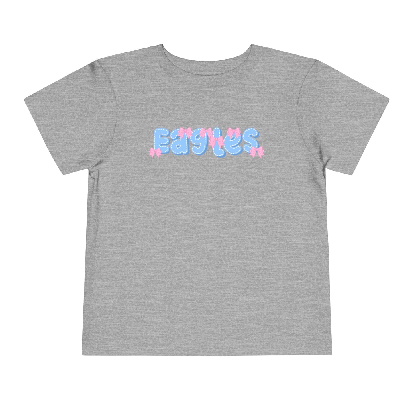Toddler "Eagles Bow Letter" Tee