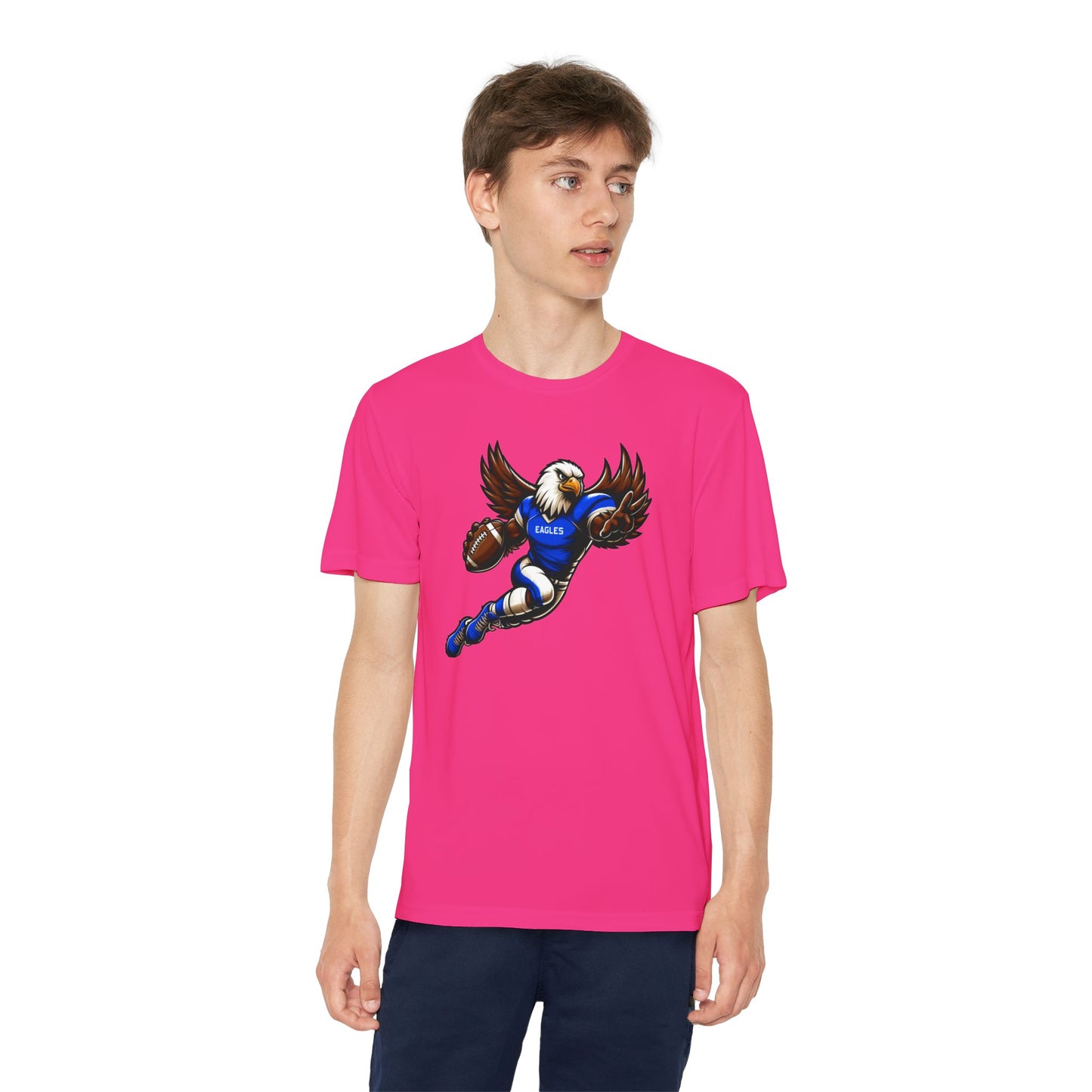 Youth Performance "Football Player Eagle" Tee