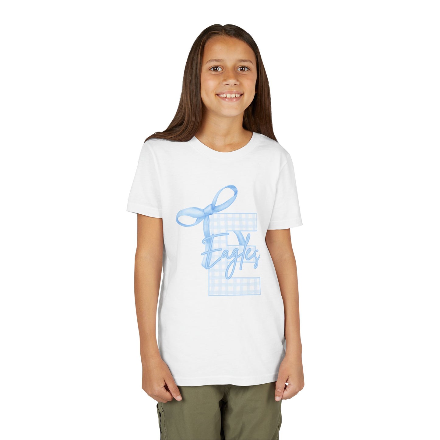 Youth "E Eagles Bow" Tee