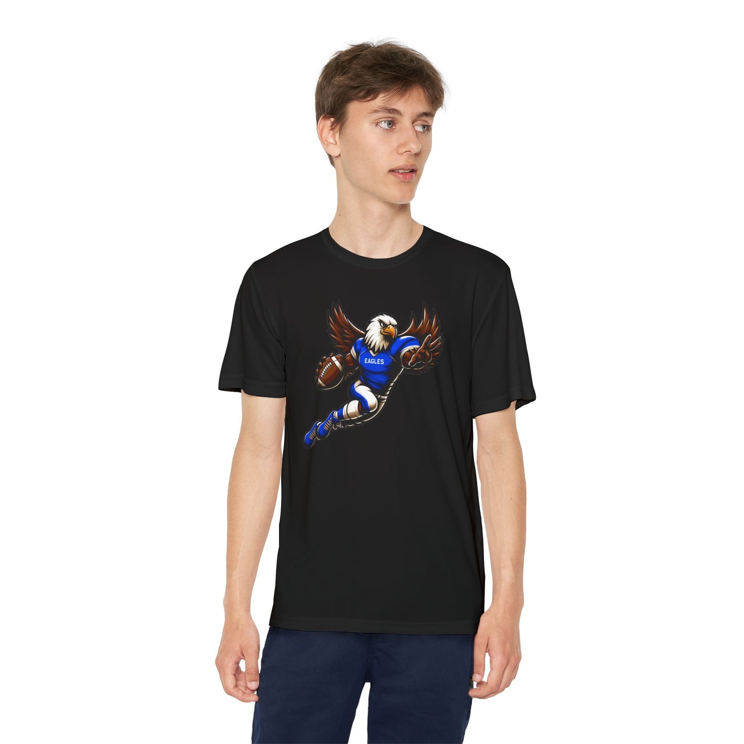 Youth Performance "Football Player Eagle" Tee
