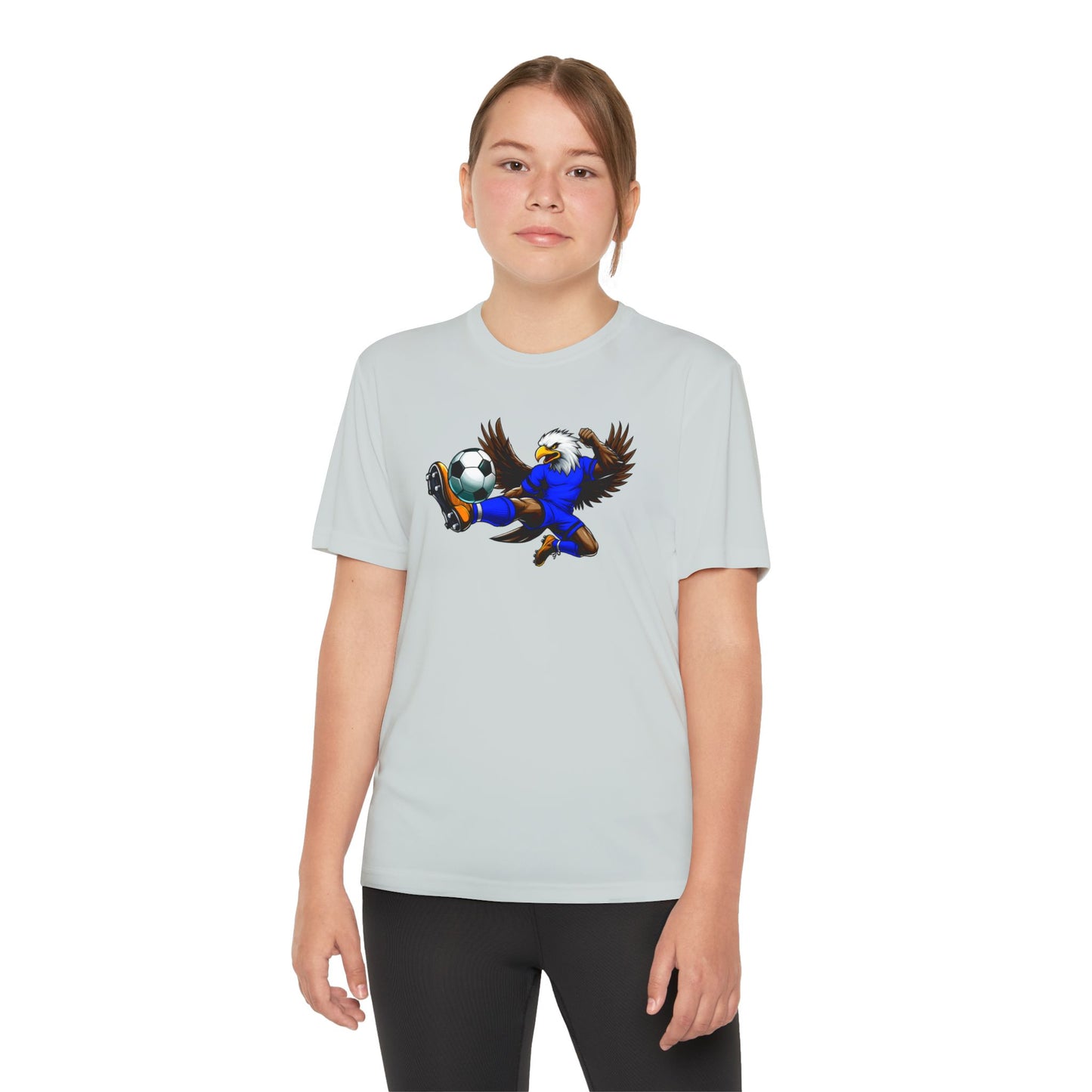 Youth Performance "Eagle Soccer Player" Tee