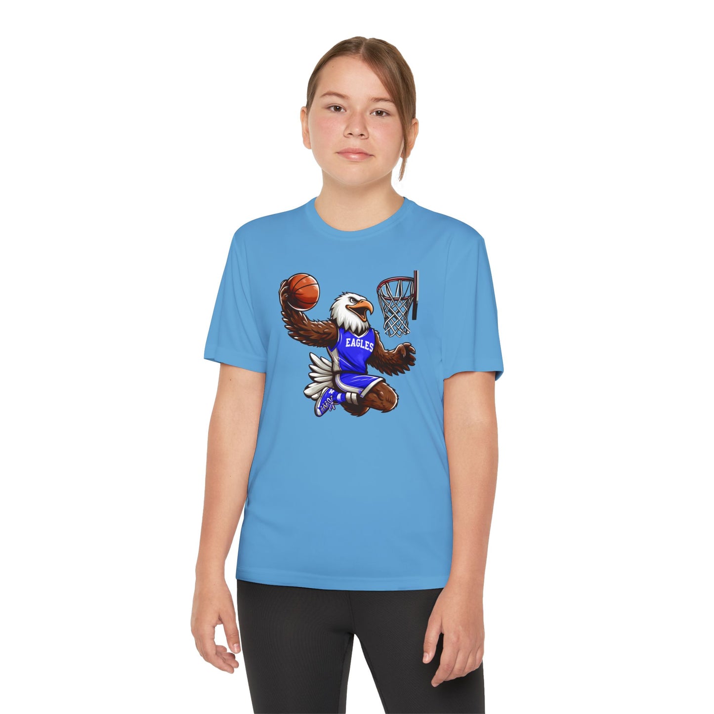Youth Performance "Eagle Basketball Player" Tee