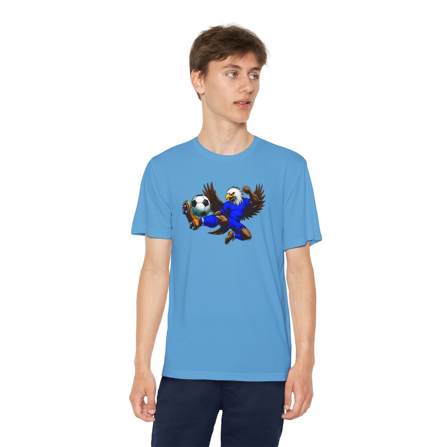 Youth Performance "Eagle Soccer Player" Tee