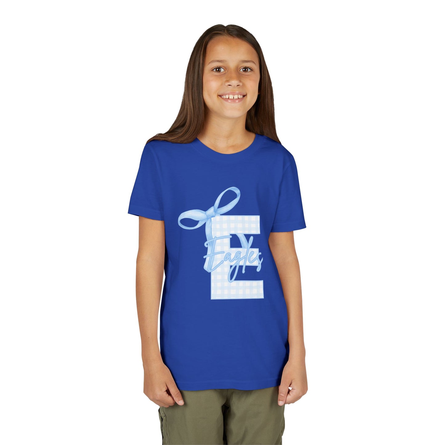 Youth "E Eagles Bow" Tee