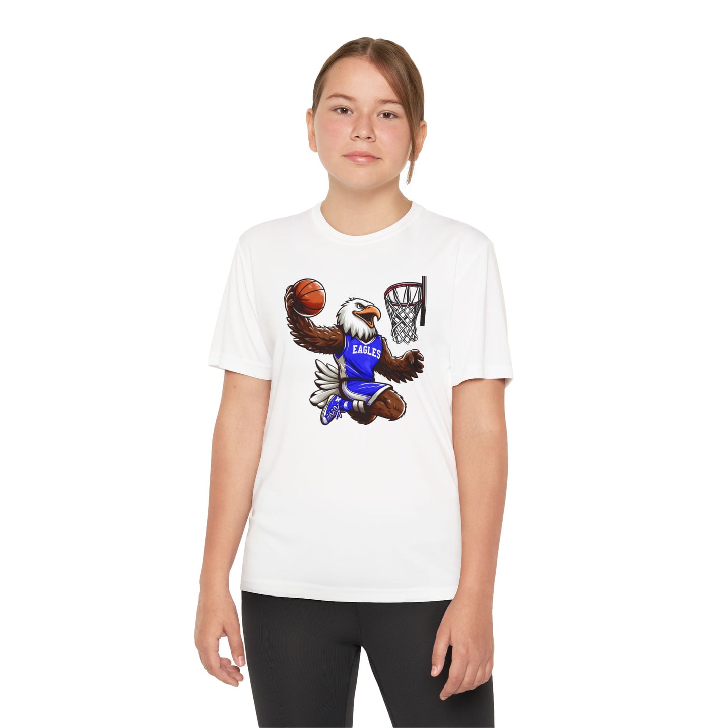 Youth Performance "Eagle Basketball Player" Tee