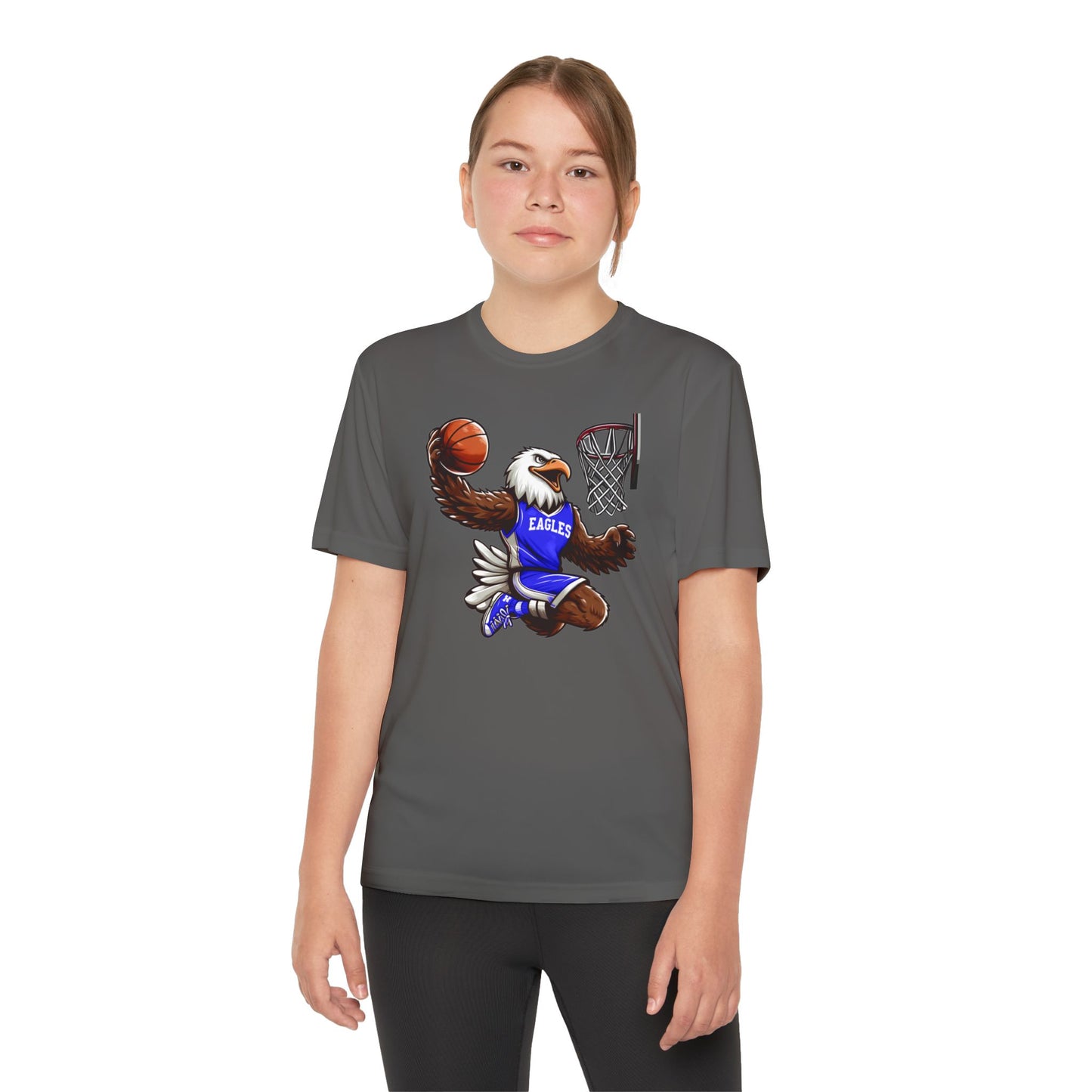 Youth Performance "Eagle Basketball Player" Tee