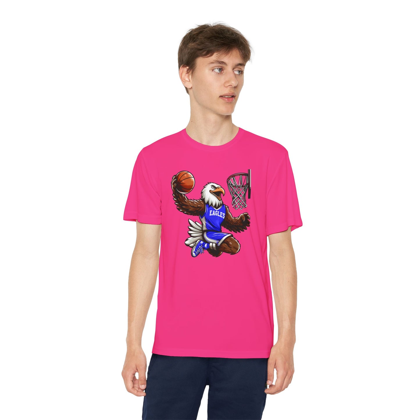 Youth Performance "Eagle Basketball Player" Tee