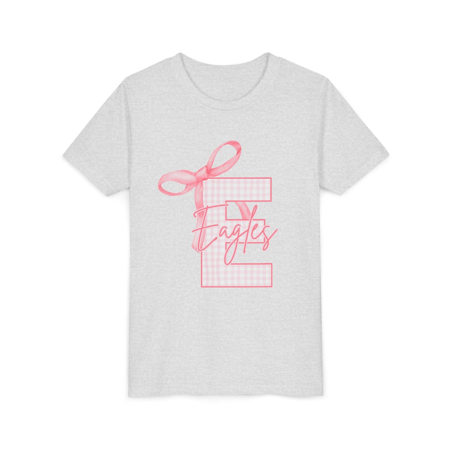 Youth "Pink E Eagles Bow" Tee