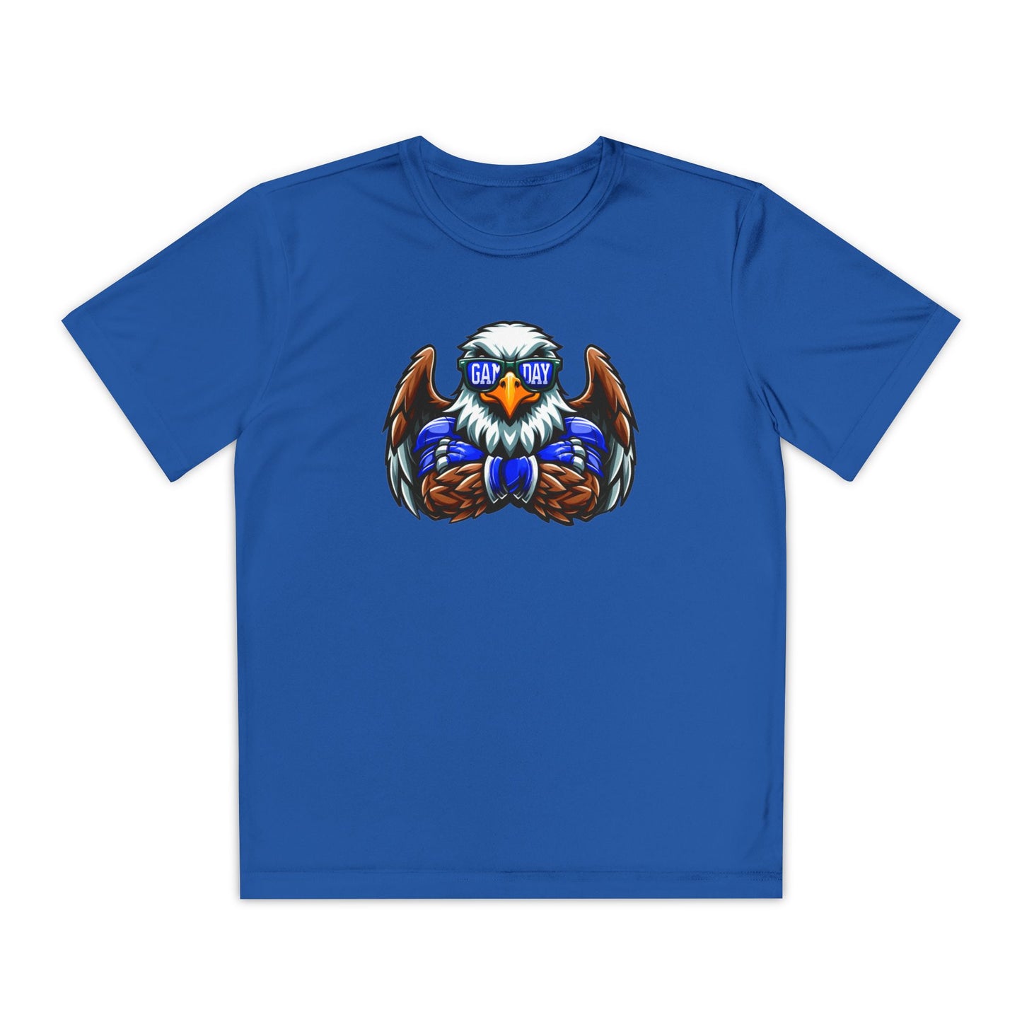 Youth Performance "Eagle Game Day Glasses" Tee