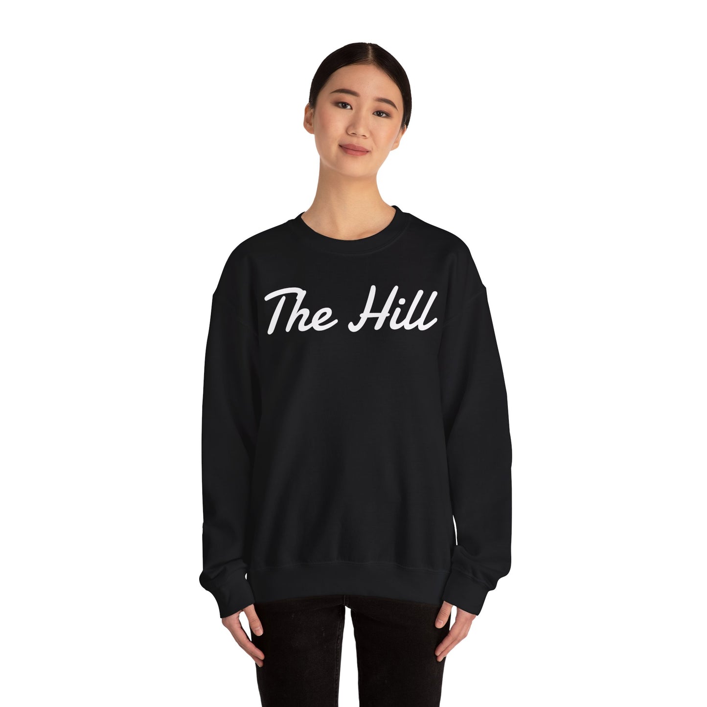 Embroidered "The Hill" Crewneck Sweatshirt