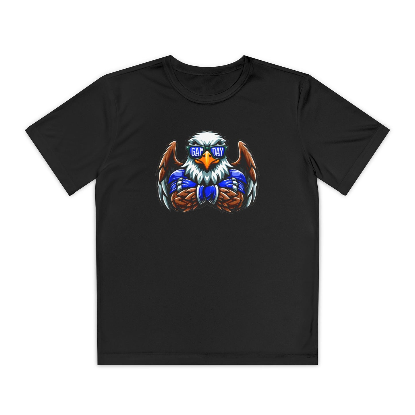 Youth Performance "Eagle Game Day Glasses" Tee