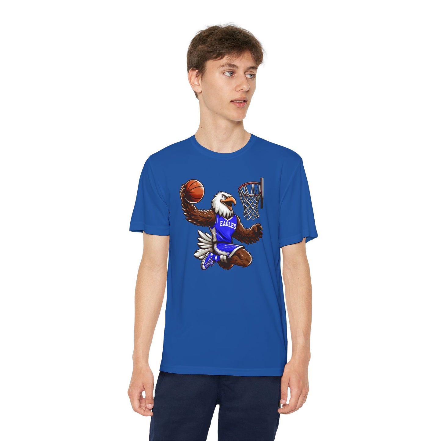 Youth Performance "Eagle Basketball Player" Tee