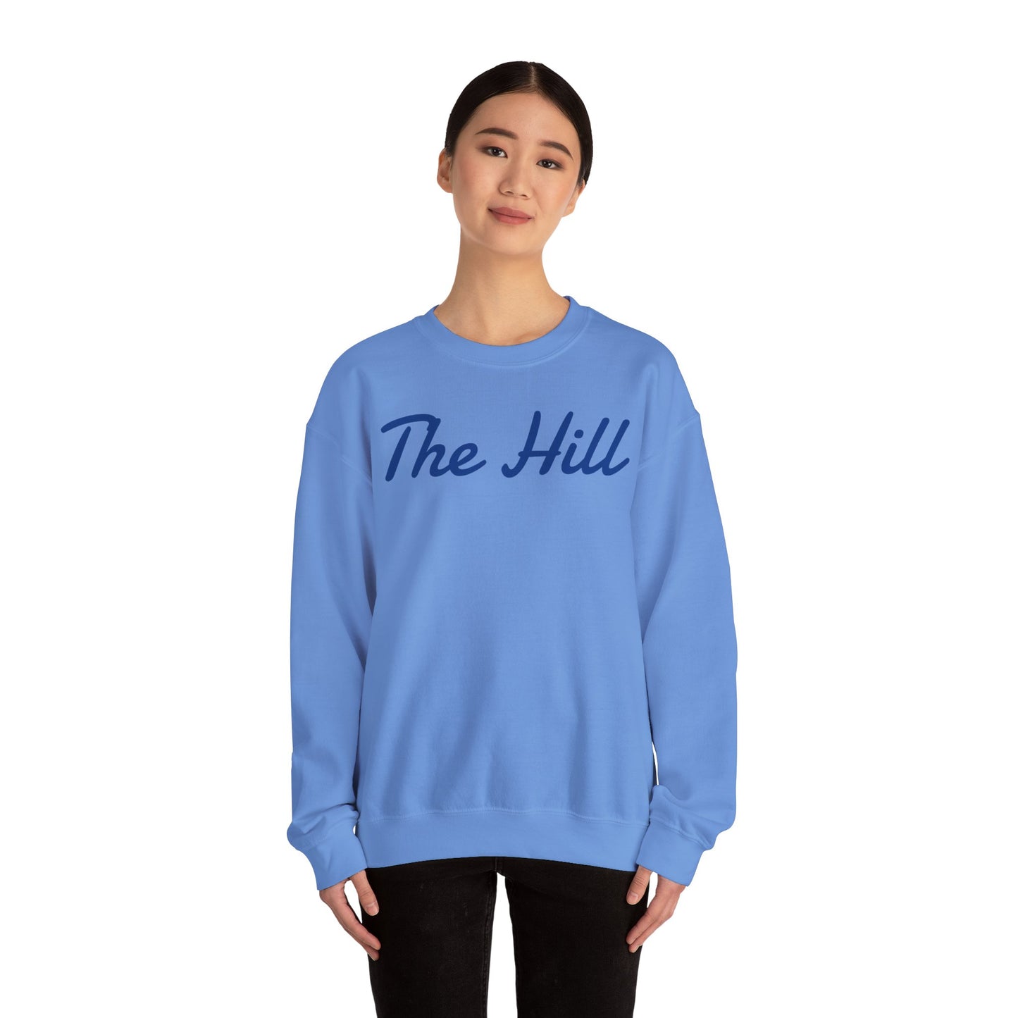 Embroidered "The Hill" Crewneck Sweatshirt