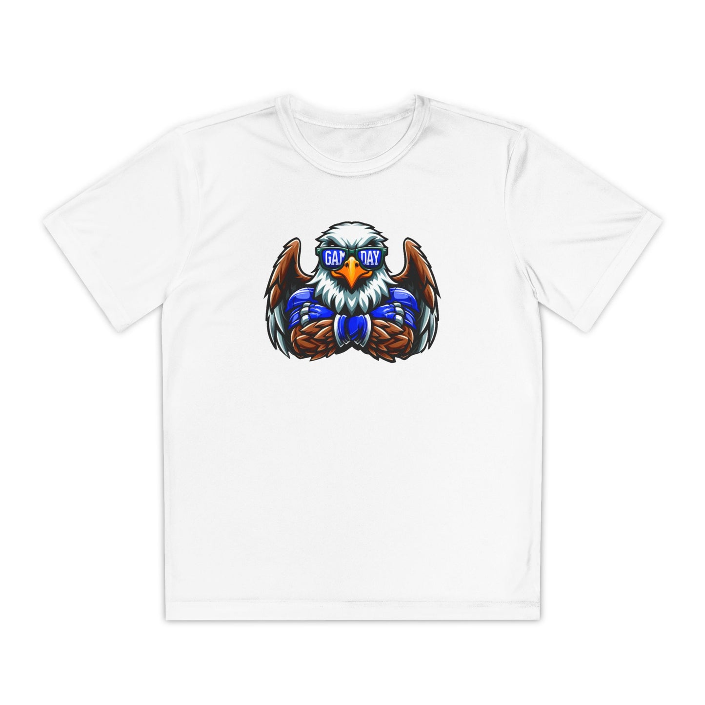 Youth Performance "Eagle Game Day Glasses" Tee